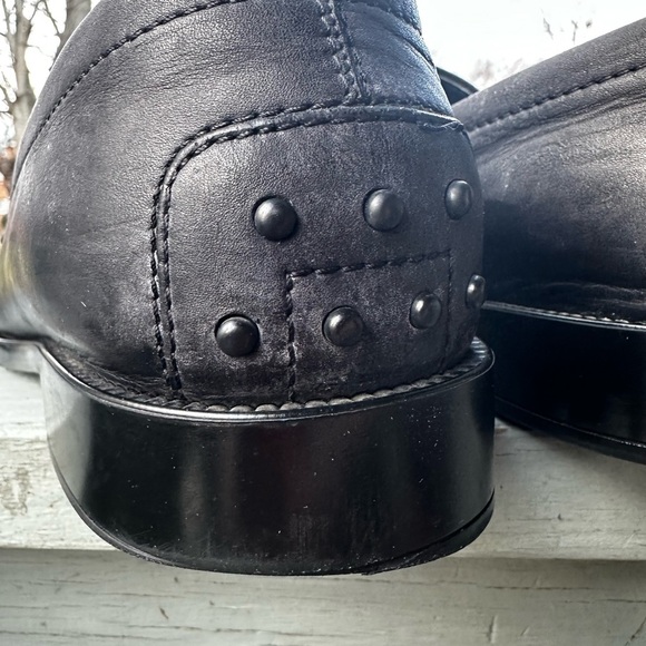 TOD’S 11 Matte Black Men’s 100% Genuine Leather Penny Loafer Made Italy US 12 - Picture 7 of 16
